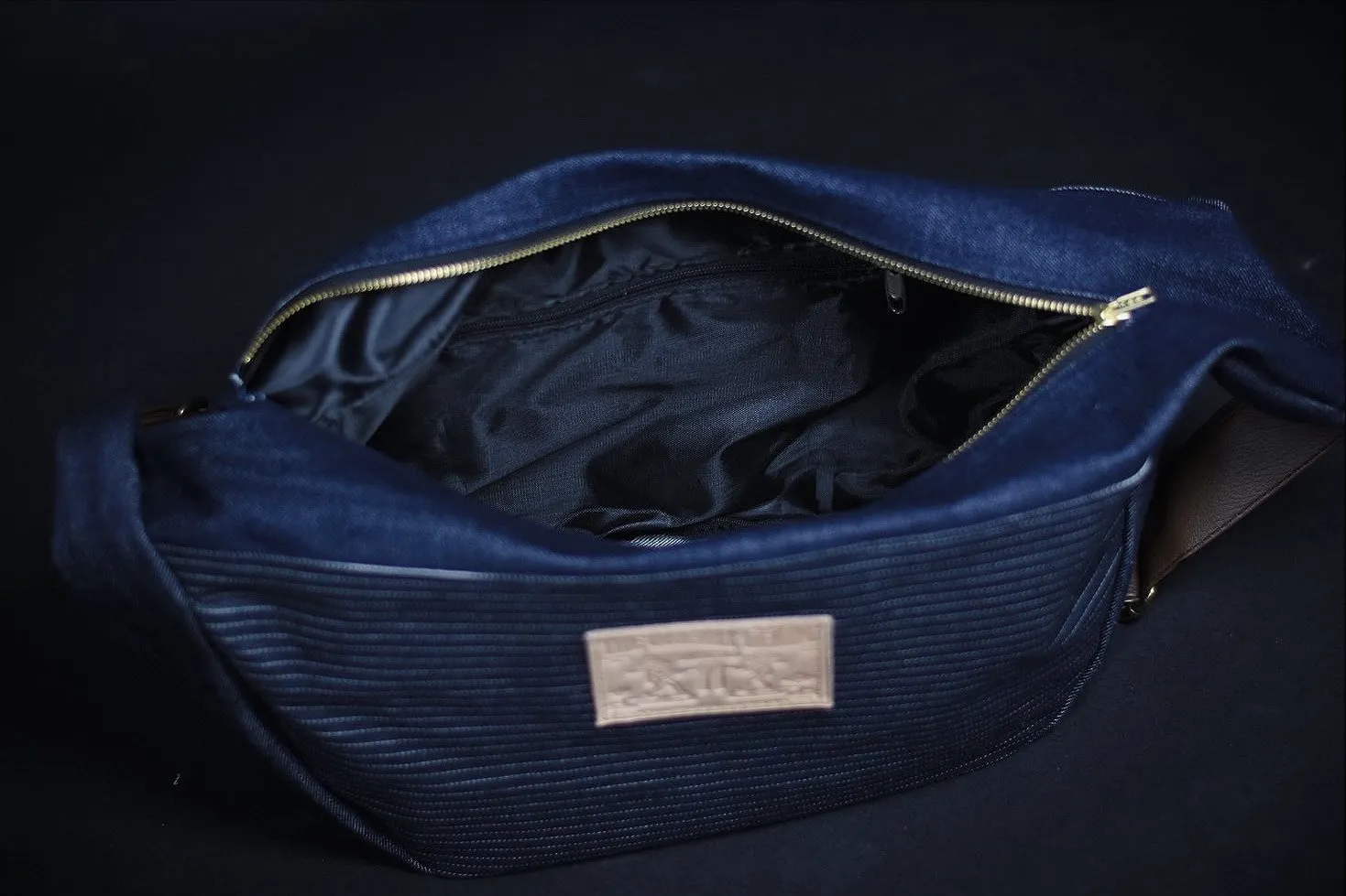 “BANANA” denim bag