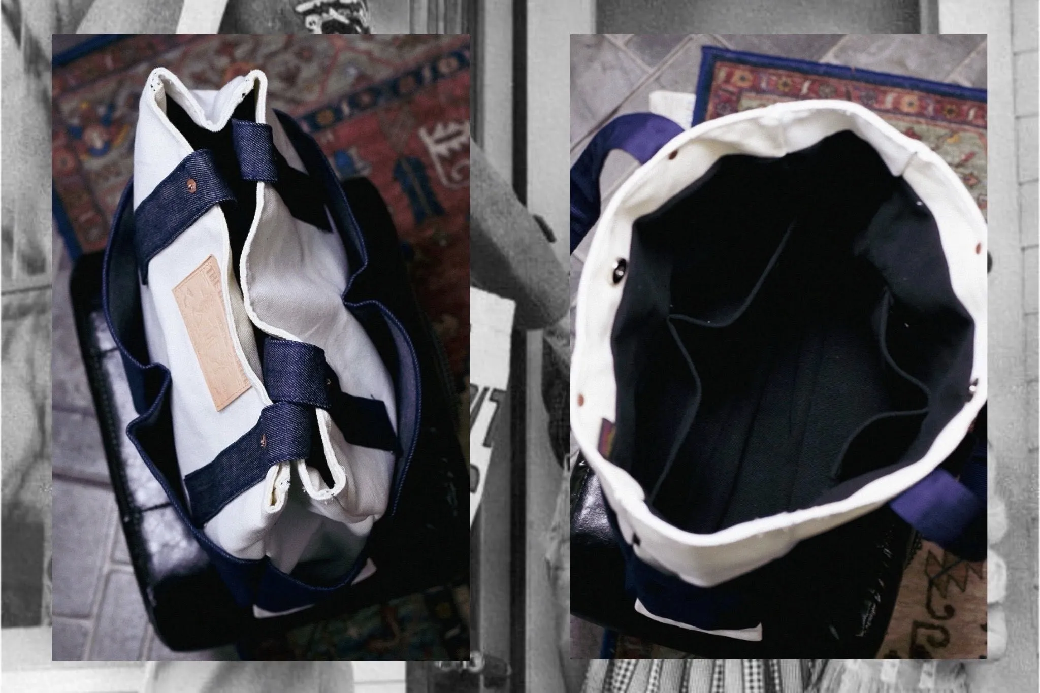 TWO TONE 🔵⚪️ Tote Bag - Image 3