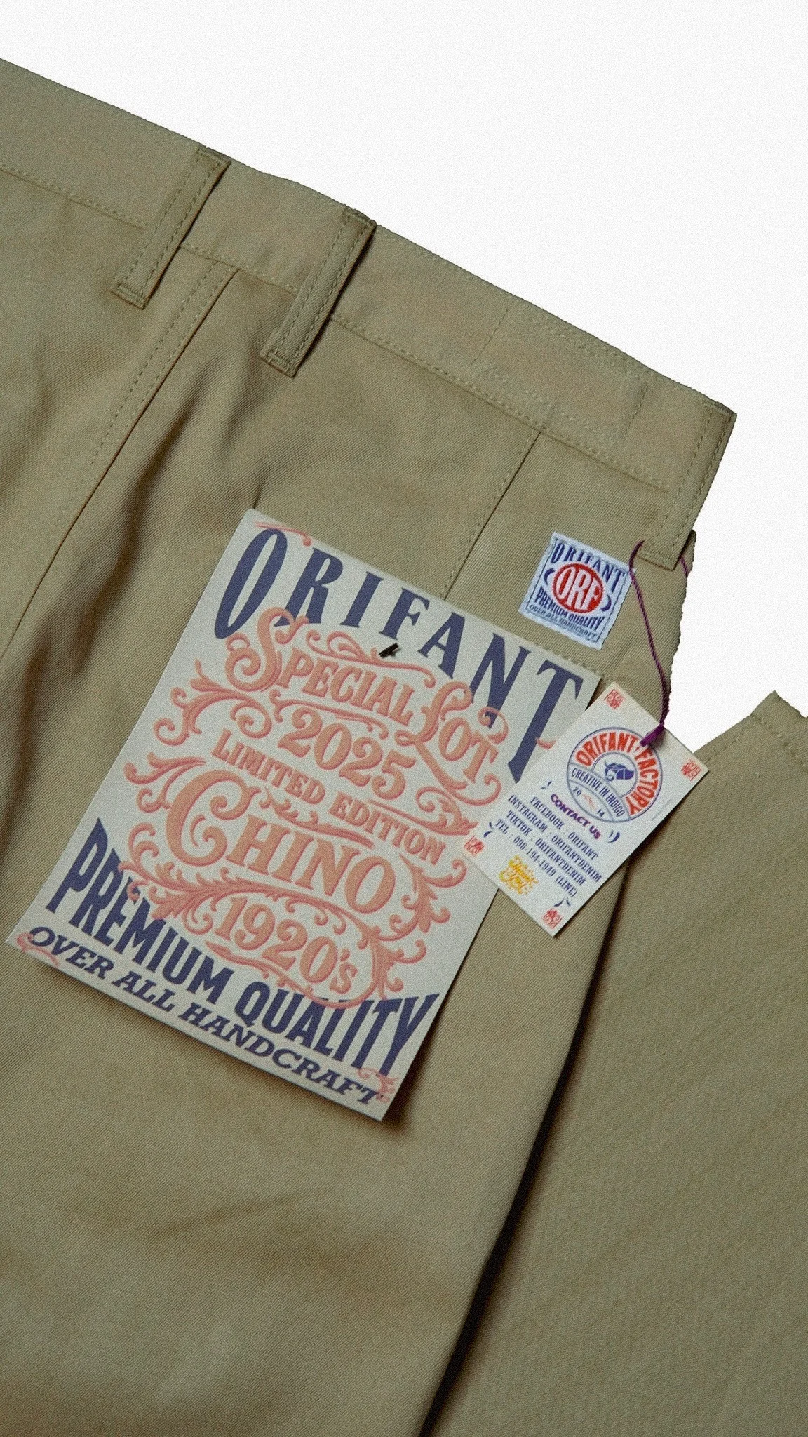 ORIFANT “Special Lot 2025” กางเกง Chino Denim - Image 6